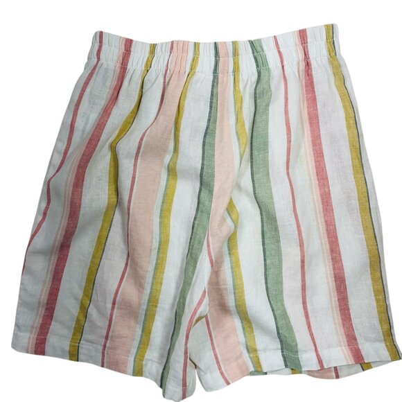 High Rise Stripe Paperbag Shorts size small LAND & SEA - Picture 6 of 12